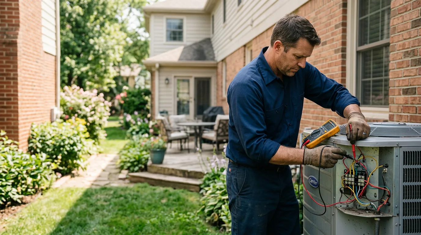 HVAC technician working near Salina, OK
